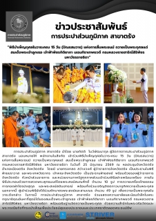 ไฟล์แนบ พิธีบำเพ็ญกุศลในวาระครบ 15 วัน (ปัณรสมวาร) แห่งการสิ้นพระชนม์ ถวายเป็นพระกุศลแด่ สมเด็จพระเจ้าลูกเธอ เจ้าฟ้าพัชรกิติยาภา นเรนทิราเทพยวดี กรมหลวงราชสาริณีสิริพัชร มหาวัชรราชธิดา