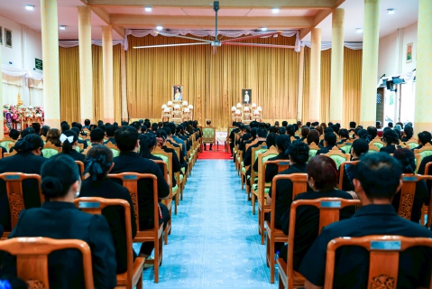 ไฟล์แนบ กปภ.สาขามหาสารคาม เข้าร่วมพิธีสวดพระพุทธมนต์และเจริญจิตตภาวนาอุทิศถวายพระราชกุศลแด่ สมเด็จพระนางเจ้าสิริกิติ์ พระบรมราชินีนาถ พระบรมราชชนนีพันปีหลวง และอุทิศถวายพระกุศลแด่สมเด็จพระเจ้าลูกเธอ เจ้าฟ้าพัชรกิติยาภา นเรนทิราเทพยวดี กรมหลวงราชสาริณีสิริพัชร มหาวัชรราชธิดา 