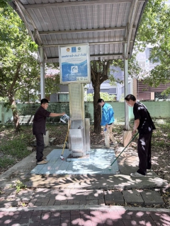 ไฟล์แนบ กปภ.สาขาปทุมธานี(พ.) รายงานผลการดำเนินการ ทำความสะอาดแท่นน้ำประปาดื่มได้ เพื่อสร้างความพึงพอใจ และความมั่นใจในคุณภาพน้ำของ กปภ. ให้กับลูกค้า