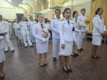 ไฟล์แนบ การประปาส่วนภูมิภาคสาขาคลองท่อมเข้าร่วมพิธีทำบุญตักบาตรถวายและเข้าร่วมพิธีถวายเครื่องราชสักการะและวางพานพุ่ม และพิธีจุดเทียนถวายพระพรชัยมงคล