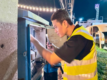 ไฟล์แนบ กปภ.สาขาสมุทรสาคร (พ) ลงพื้นที่ดำเนินการ Step Test ค้นหาท่อแตกท่อรั่ว บริเวณ DMA-04 โรงพยาบาลวิชัยเวช มุ่งลดน้ำสูญเสีย เพิ่มประสิทธิภาพระบบจ่ายน้ำ