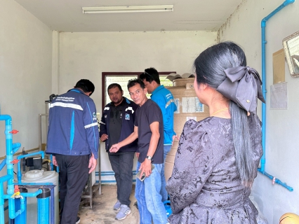 ไฟล์แนบ กปภ.สาขาหลังสวน ลงพื้นที่ตรวจสอบและวางแผนการเดินท่อระบบน้ำประปา โรงเรียนบ้านในกริม