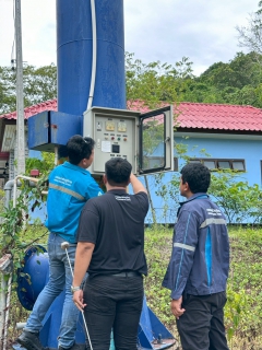 ไฟล์แนบ กปภ.สาขาหลังสวน ลงพื้นที่ตรวจสอบและวางแผนการเดินท่อระบบน้ำประปา โรงเรียนบ้านในกริม