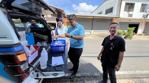 ไฟล์แนบ กปภ.ข.6 และ กปภ.สาขาสุวรรณภูมิ ร่วมกับสำนักงานสาธารณสุขอำเภอสุวรรณภูมิ ดำเนินการเก็บตัวอย่างน้ำประปาโครงการน้ำประปาดื่มได้ ปี 2569