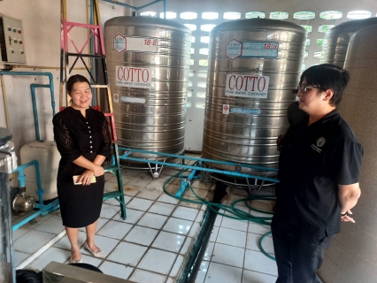 ไฟล์แนบ กปภ.สาขาสามพราน ลงพื้นที่ตรวจสอบคุณภาพน้ำ พร้อมให้คำแนะนำการดูแลถังพักน้ำ แก่โรงเรียนวัดไร่ขิงวิทยา เพื่อสุขภาวะที่ดีของเยาวชน