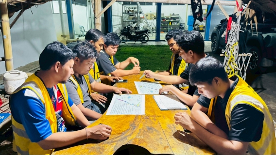 ไฟล์แนบ การประปาส่วนภูมิภาคสาขาอ่าวลึก ดำเนินการทำ STEP TEST หาท่อแตก-รั่ว บริเวณ MM-03-จ่ายน้ำชุมชนปากน้ำ
