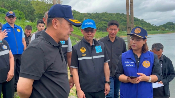 ไฟล์แนบ กปภ.เขต 1 ลงพื้นที่ร่วมผู้ว่าราชการจังหวัดชลบุรี ตรวจสอบคุณภาพน้ำอ่างเก็บน้ำบางพระ สร้างความมั่นใจให้ประชาชน