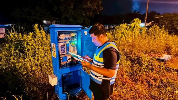 ไฟล์แนบ การประปาส่วนภูมิภาคสาขาอ่าวลึก ลงพื้นที่ทำ STEP TEST หาท่อแตก-รั่ว บริเวณ DM-01-01-จ่ายน้ำศูนย์ราชการอ่าวลึก