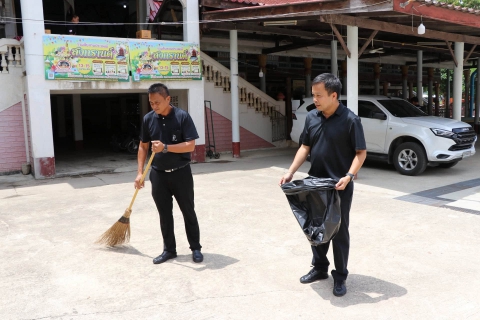 ไฟล์แนบ กปภ.สาขาสมุทรสาคร (พ) ร่วมพิธีถวายเทียนจำนำพรรษา ทอดผ้าป่าสามัคคี มอบทุนการศึกษา และดำเนินกิจกรรมจิตอาสา กปภ. ร่วมใจกวาดลานวัด