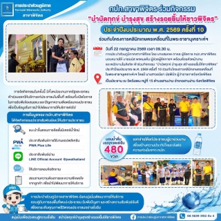 ไฟล์แนบ 💧 กปภ.สาขาพิจิตร ร่วมกิจกรรม บำบัดทุกข์ บำรุงสุข สร้างรอยยิ้มให้ชาวพิจิตร ประจำปีงบประมาณ พ.ศ. 2569 ครั้งที่ 10