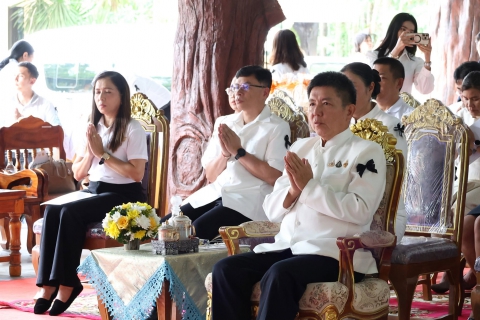 ไฟล์แนบ การประปาส่วนภูมิภาคสาขาชุมพร เข้าร่วมพิธีเจริญพระพุทธมนต์ และกิจกรรม Big Cleaning Day รวมพลังสร้างสัปปายะสู่วัดด้วยวิถี 5ส เฉลิมพระเกียรติพระบาทสมเด็จพระเจ้าอยู่หัว