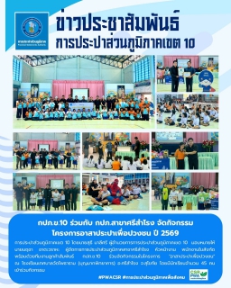 ไฟล์แนบ กปภ.สาขาศรีสำโรง จัดกิจกรรม โครงการอาสาประปาเพื่อปวงชนปี 2569 ณ โรงเรียนเทศบาลวัดโพธาราม (บุญมากพิทยาคาร)  อ.ศรีสำโรง จ.สุโขทัย