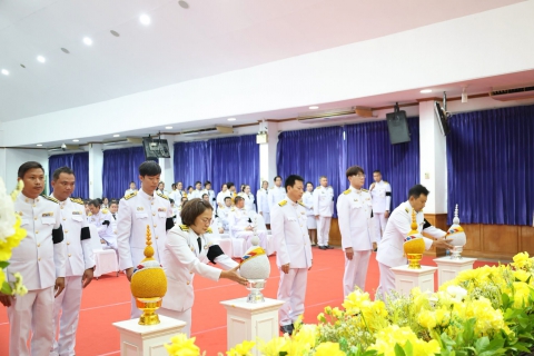ไฟล์แนบ กปภ.สาขาปทุมธานี(พ) เข้าร่วมพิธีถวายเครื่องราชสักการะ  และพิธีจุดเทียนถวายพระพร เนื่องในโอกาส เฉลิมพระชนมพรรษาพระเกียรติพระบาทสมเด็จพระเจ้าอยู่หัว