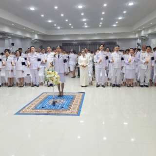 ไฟล์แนบ การประปาส่วนภูมิภาคสาขาบางปะกง ร่วมพิธีถวายเครื่องราชสักการะ วางพานพุ่ม และจุดเทียนถวายพระพรชัยมงคล