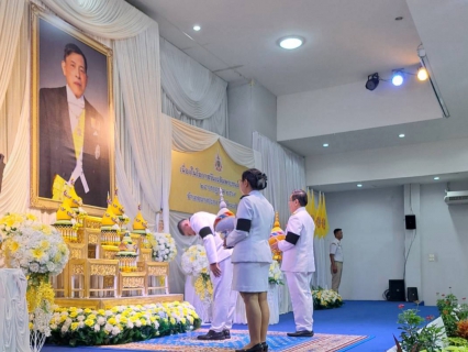 ไฟล์แนบ การประปาส่วนภูมิภาคสาขาบางปะกง ร่วมพิธีถวายเครื่องราชสักการะ วางพานพุ่ม และจุดเทียนถวายพระพรชัยมงคล