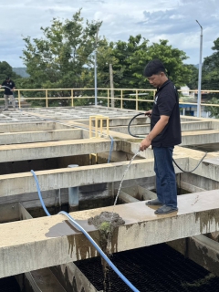 ไฟล์แนบ กปภ.สาขากาญจนบุรี ทำกิจกรรมล้างถังตกตะกอนหมายเลข 2 โรงกรองน้ำขนาด 600 ลบ.ม./ชม. และทำความสะอาดพื้นที่บนถังน้ำใส สถานีผลิตน้ำแม่ข่ายกาญจนบุรี