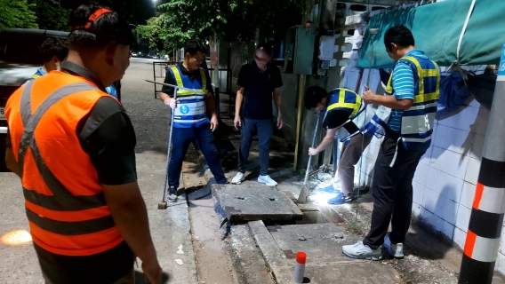 ไฟล์แนบ กปภ.สาขามหาสารคาม ดำเนินการสำรวจท่อรั่ว Active Leakage Control พื้นที่ DMA06 ต.ตลาด อ.เมือง จ.มหาสารคาม 