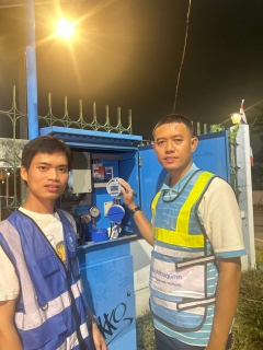 ไฟล์แนบ กปภ.สาขาสมุทรสาคร (พ) ลงพื้นที่ดำเนินการ Step Test ค้นหาท่อแตกท่อรั่ว บริเวณ DMA-26-ประตูระบายน้ำ (แก้มลิง) มุ่งลดน้ำสูญเสีย เพิ่มประสิทธิภาพระบบจ่ายน้ำ