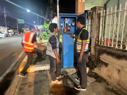 ไฟล์แนบ กปภ.สาขาสมุทรสาคร (พ) ลงพื้นที่ดำเนินการ Step Test ค้นหาท่อแตกท่อรั่ว บริเวณ DMA-02-บางหญ้าแพรก มุ่งลดน้ำสูญเสีย เพิ่มประสิทธิภาพระบบจ่ายน้ำ