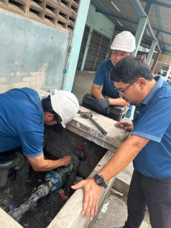 ไฟล์แนบ กปภ.สาขาสมุทรสาคร (พ) ดำเนินการถอดล้างมาตรวัดน้ำขนาดใหญ่ร่วมกับ บมจ.ทีทีดับบลิว ตามแผนบำรุงรักษา เพื่อเพิ่มประสิทธิภาพการบริหารจัดการน้ำประปา
