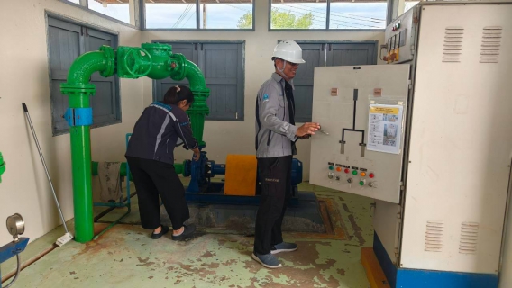 ไฟล์แนบ กปภ.สาขาเลาขวัญ รับการตรวจประเมินผลการดำเนินโครงการจัดการน้ำสะอาดและการบำรุงรักษาเชิงป้องกัน ประจำปี 2569