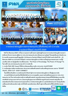 ไฟล์แนบ การประปาส่วนภูมิภาคสาขาขอนแก่น (ชั้นพิเศษ) คว้า 2 รางวัล  ประปาวิวัฒน์ ประจำปี 2569 