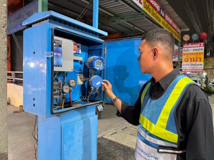 ไฟล์แนบ กปภ.สาขาสมุทรสาคร (พ) ลงพื้นที่ดำเนินการ Step Test ค้นหาท่อแตกท่อรั่ว บริเวณ DMA-21-มบ.พฤกษา 133 (คลองสี่วา) มุ่งลดน้ำสูญเสีย เพิ่มประสิทธิภาพระบบจ่ายน้ำ