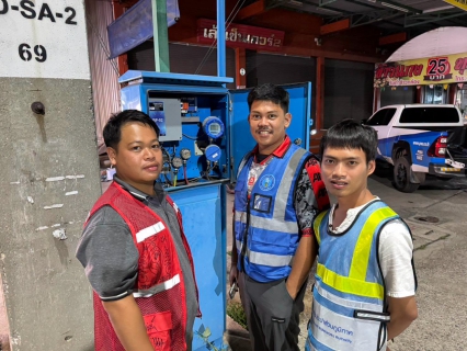 ไฟล์แนบ กปภ.สาขาสมุทรสาคร (พ) ลงพื้นที่ดำเนินการ Step Test ค้นหาท่อแตกท่อรั่ว บริเวณ DMA-21-มบ.พฤกษา 133 (คลองสี่วา) มุ่งลดน้ำสูญเสีย เพิ่มประสิทธิภาพระบบจ่ายน้ำ