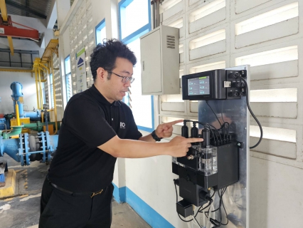 ไฟล์แนบ กปภ.เขต 1 ร่วมโครงการทดสอบเครื่องวัดคุณภาพน้ำจากประเทศเกาหลีใต้