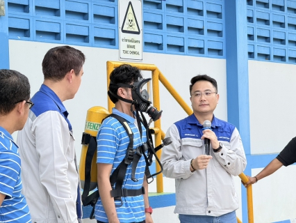 ไฟล์แนบ กปภ.สาขาตราด ร่วมอบรมและซักซ้อมแผนเผชิญเหตุแก๊สคลอรีนรั่วไหล ประจำปี 2569 ย้ำความปลอดภัยในการทำงาน