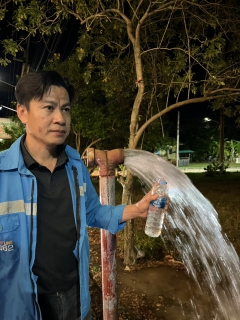 ไฟล์แนบ กปภ.สาขาภูเก็ต นำทีมลงพื้นที่ดำเนินการระบายตะกอนเพื่อปรับปรุงคุณภาพน้ำในเส้นท่อระบบจ่าย (Blow off ) และตรวจสอบคุณภาพน้ำประปา 
