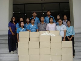 กปภ.สาขาศรีสะเกษ สนับสนุนน้ำดื่มตราสัญลักษณ์ กปภ. ในงาน รัฐบาลพบประชาชน ทุนเพื่อคุณภาพชีวิต