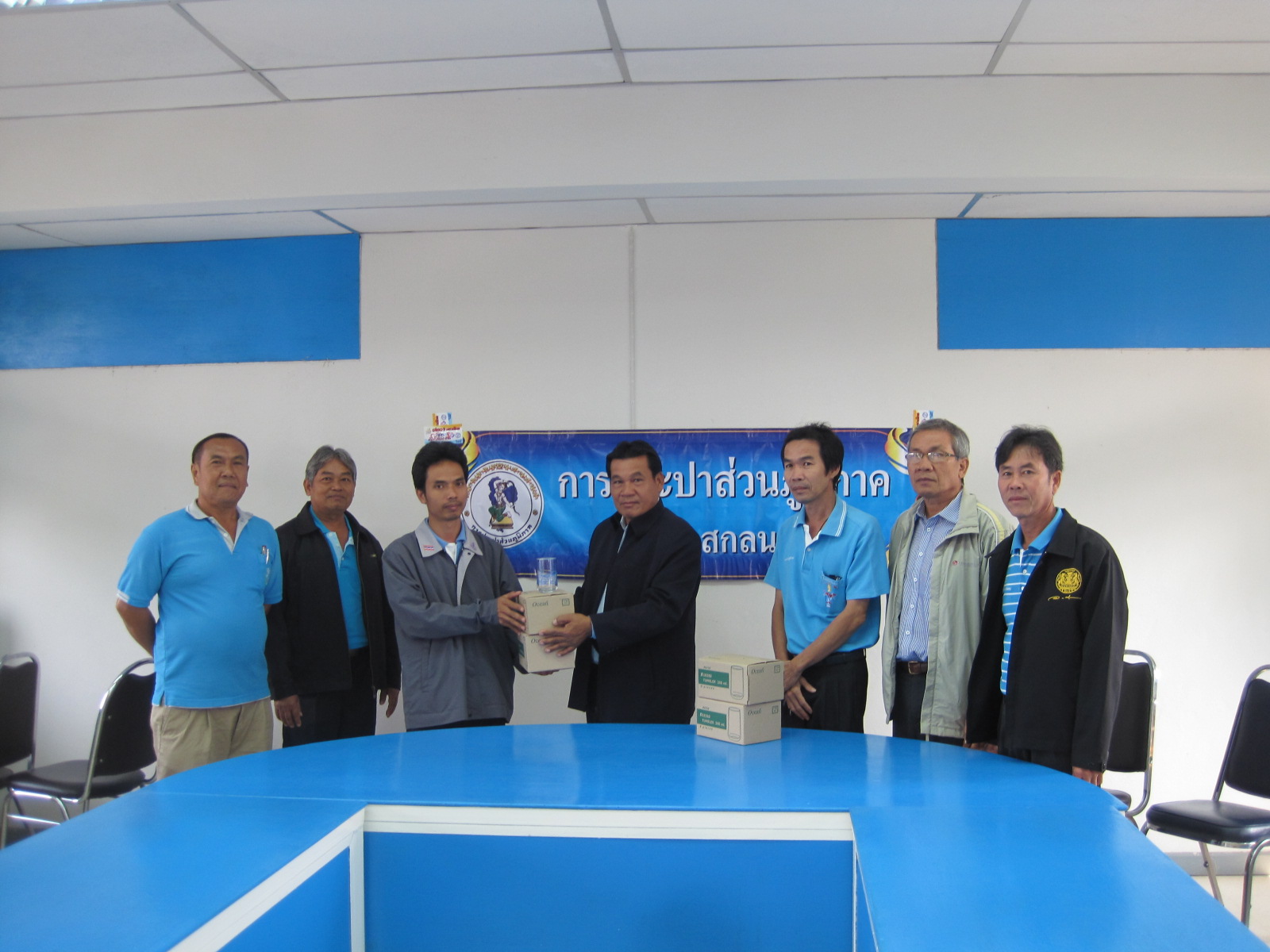 กปภ.สาขาสกลนคร ให้สัมภาษณ์กับสกายเคเบิ้ล ทีวี จ.สกลนคร (SKY CABLE TV) เกี่ยวกับแผนป้องกันภัยแล้งในปี 2556