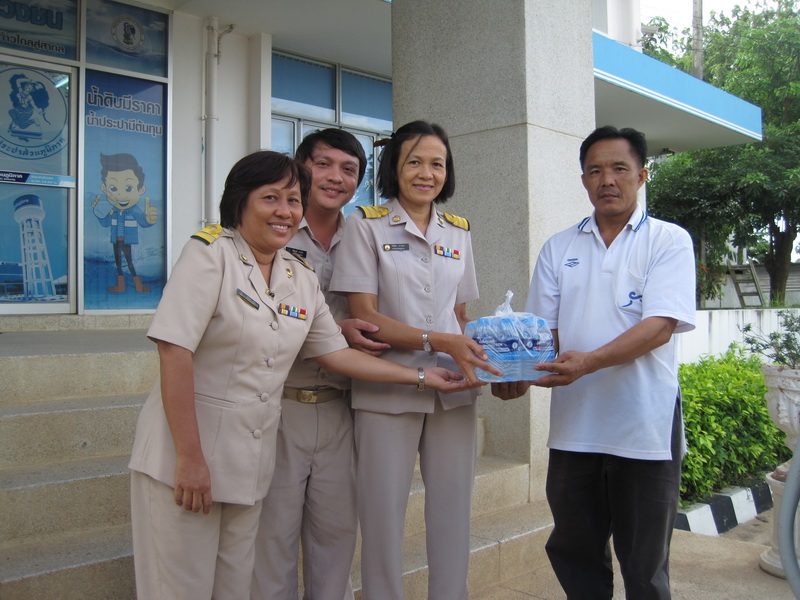 สนับสนุนน้ำดื่มตรา กปภ.ในการแข่งกีฬาสีของโรงเรียนในพื้นที่บริการ กปภ.