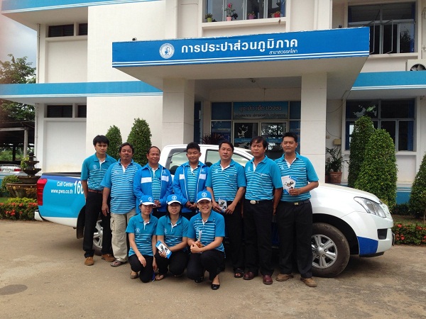 กปภ.สาขาสวรรคโลก ลงพื้นที่ให้บริการประชาชน ในโครงการเติมใจให้กัน(Home Care)ครั้งที่1/2557