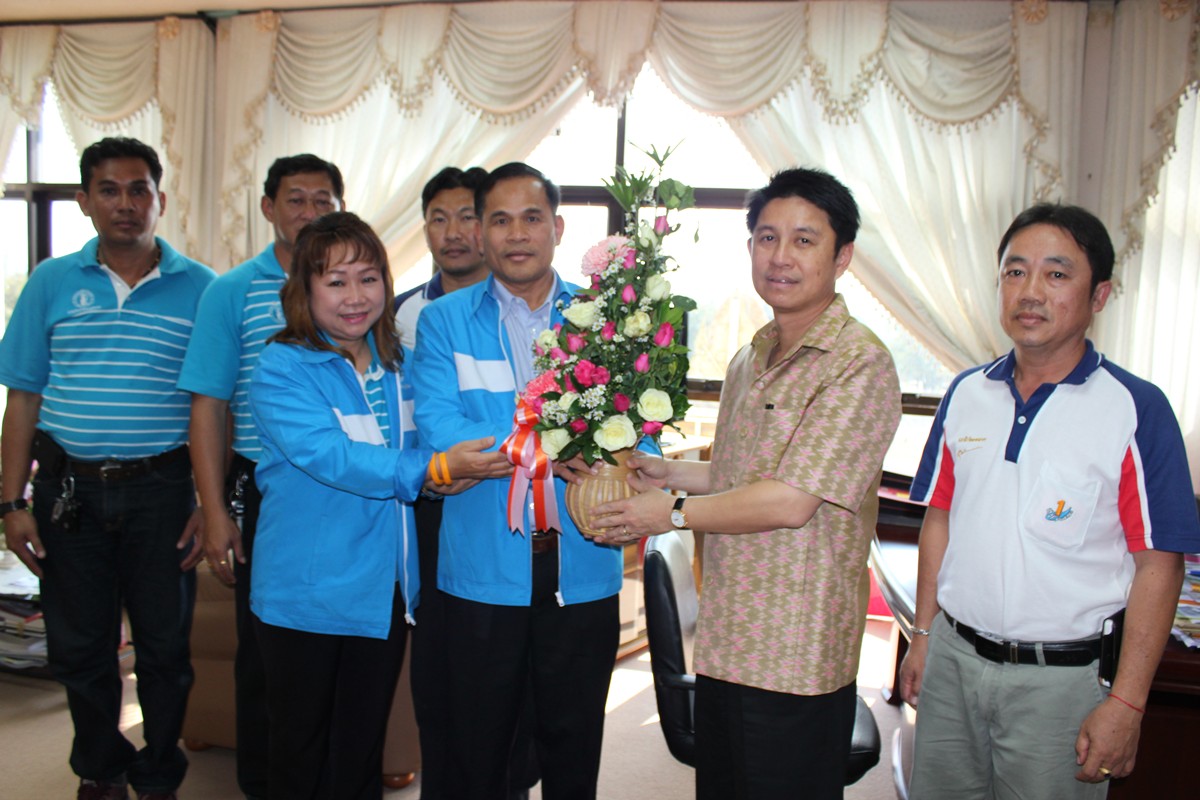 การประปาส่วนภูมิภาคสาขาสระแก้ว เข้าอวยพรปีใหม่ ๒๕๕๗ นายภัครธรณ์ เทียนไชย ผู้ว่าราชการจังหวัดสระแก้ว เมื่อวันที่ ๘ มกราคม ๒๕๕๗