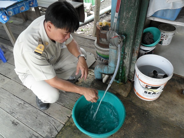กปภ.สาขารังสิต(พ) เก็บตัวอย่างน้ำตรวจสอบคุณภาพตามโครงการ WSP