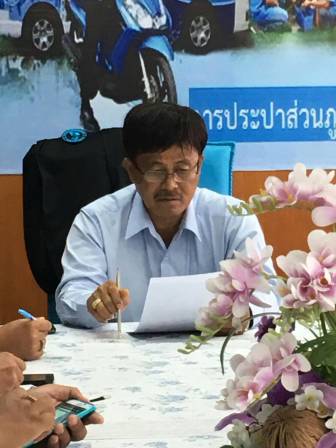 นายธวัช ก้อนนาค ผจก.กปภ.(พ) สาขาพระนครศรีอยุธยา นำพนักงานในสังกัด จัดกิจกรรมสนทนายามเช้าMorning Talk ครั้งที่ 11/2559