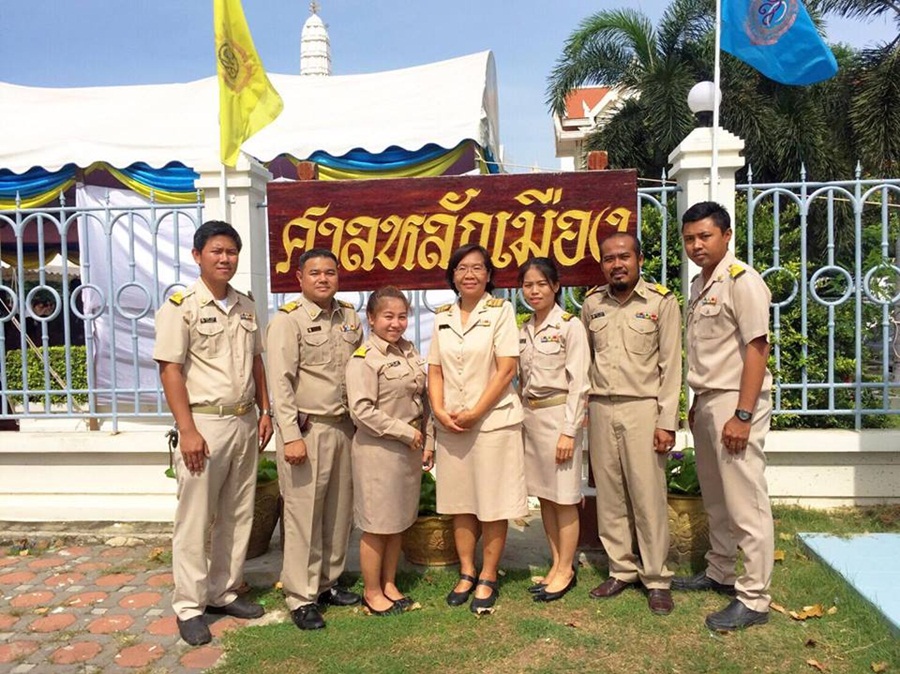 กปภ.สาขาปทุมธานี เข้าร่วมพิธีบวงสรวงสักการะเสาหลักเมืองจังหวัดปทุมธานี ประจำปี 2559