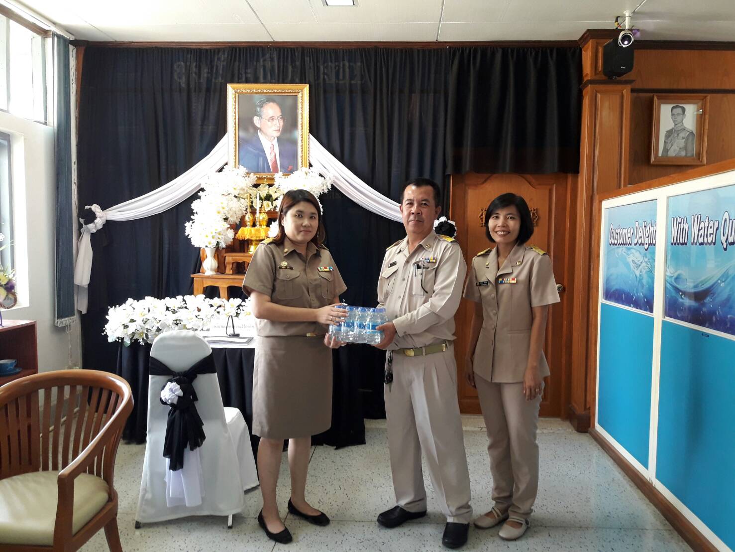 กปภ.สาขาเกาะคา มอบน้ำดื่มให้แก่ องค์การบริหารส่วนตำบลนาแส่ง