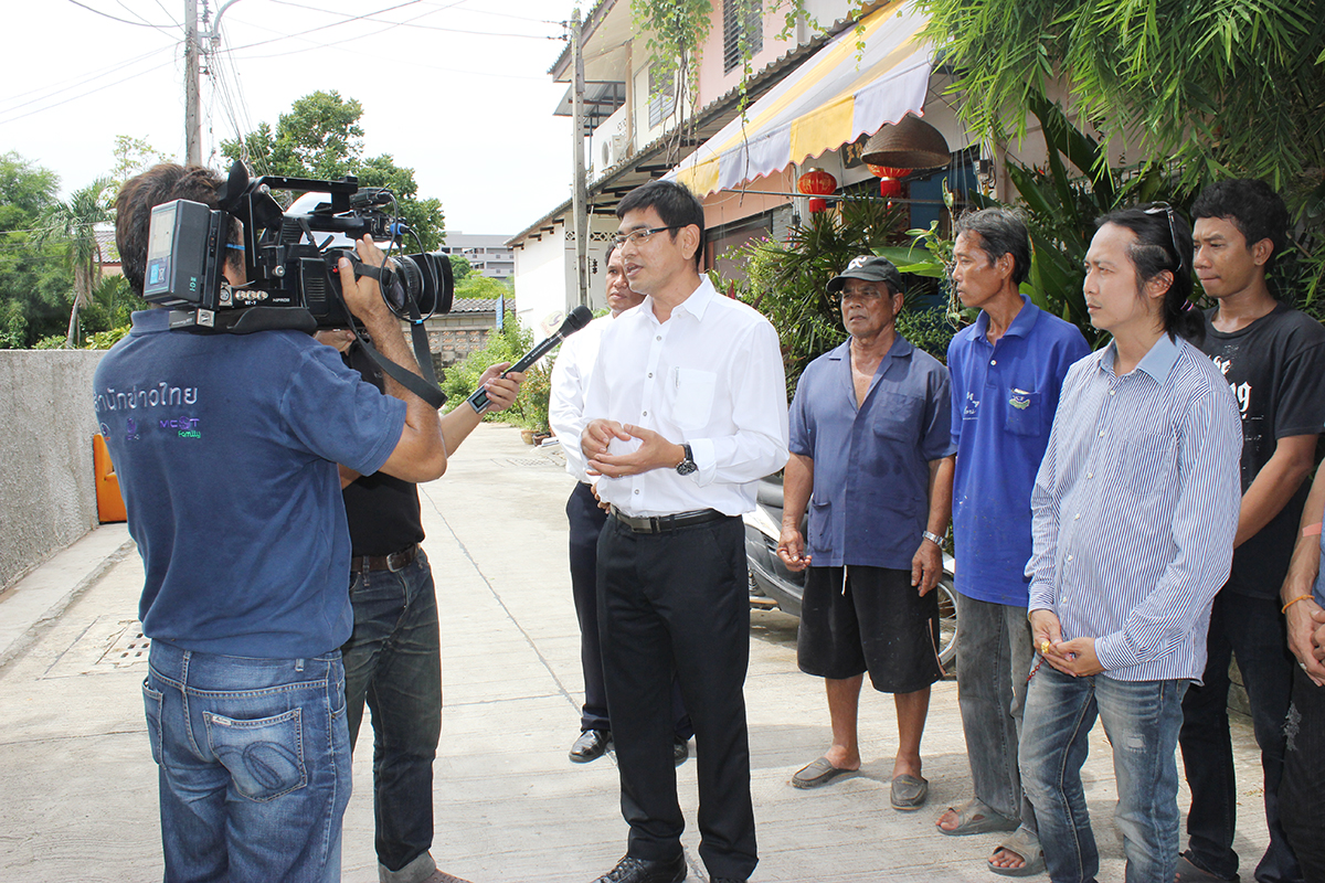 ผจก.กปภ.(พ)สาขาพัทยา  ให้สัมภาษณ์ช่อง ๙ "รายการ Help me ปี๊ด"