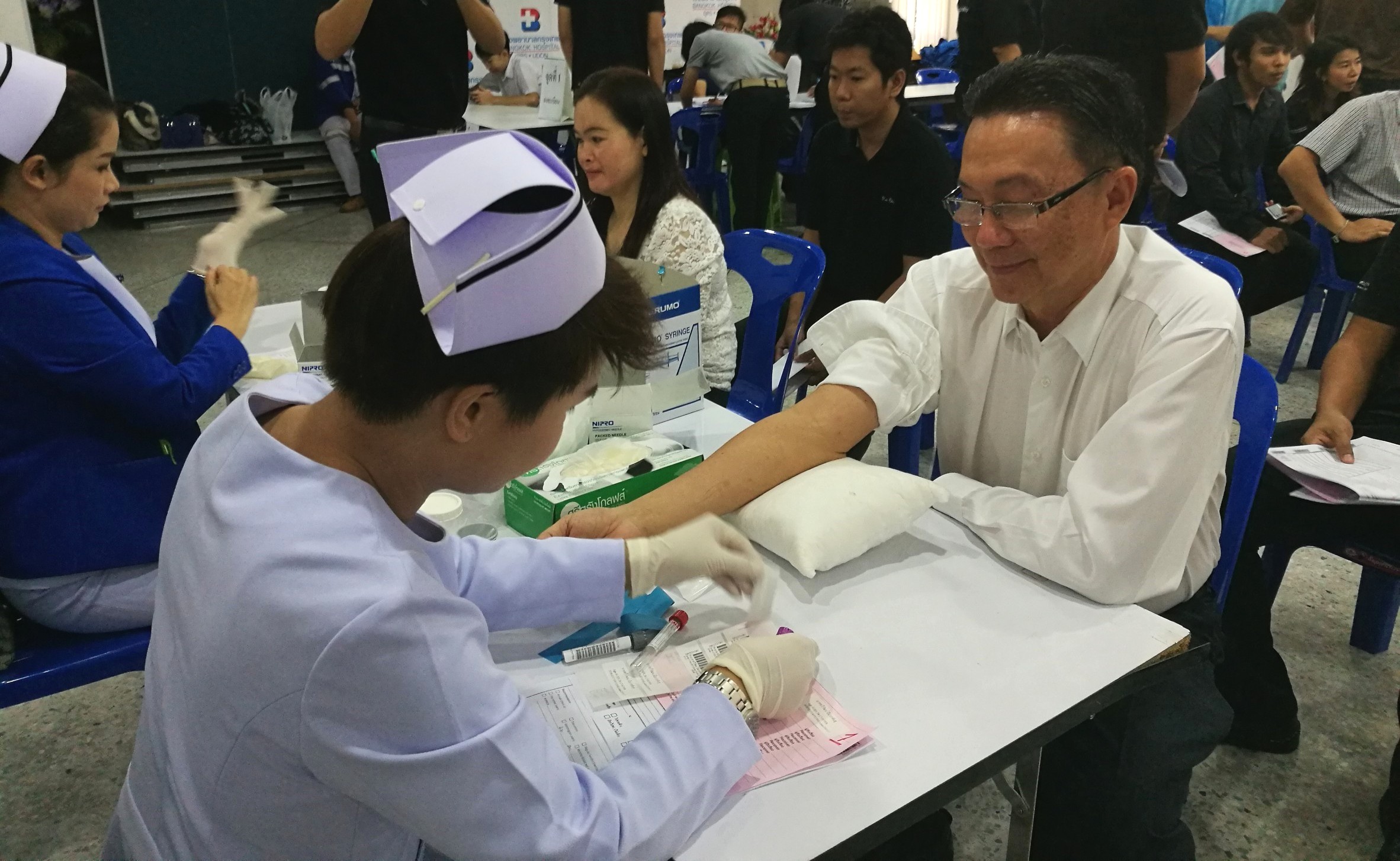 กปภ.ข.๗ ร่วมกิจกรรม ตรวจสุขภาพประจำปี ๒๕๖๐