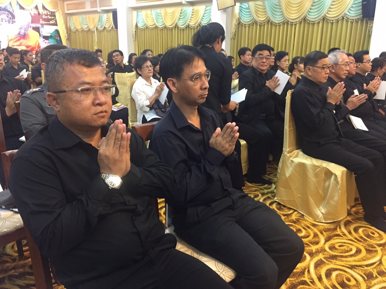 กปภ.สาขาสมุทรสงคราม เข้าร่วมพิธีเจริญพระพุทธมนต์ถวายพระราชกุศล