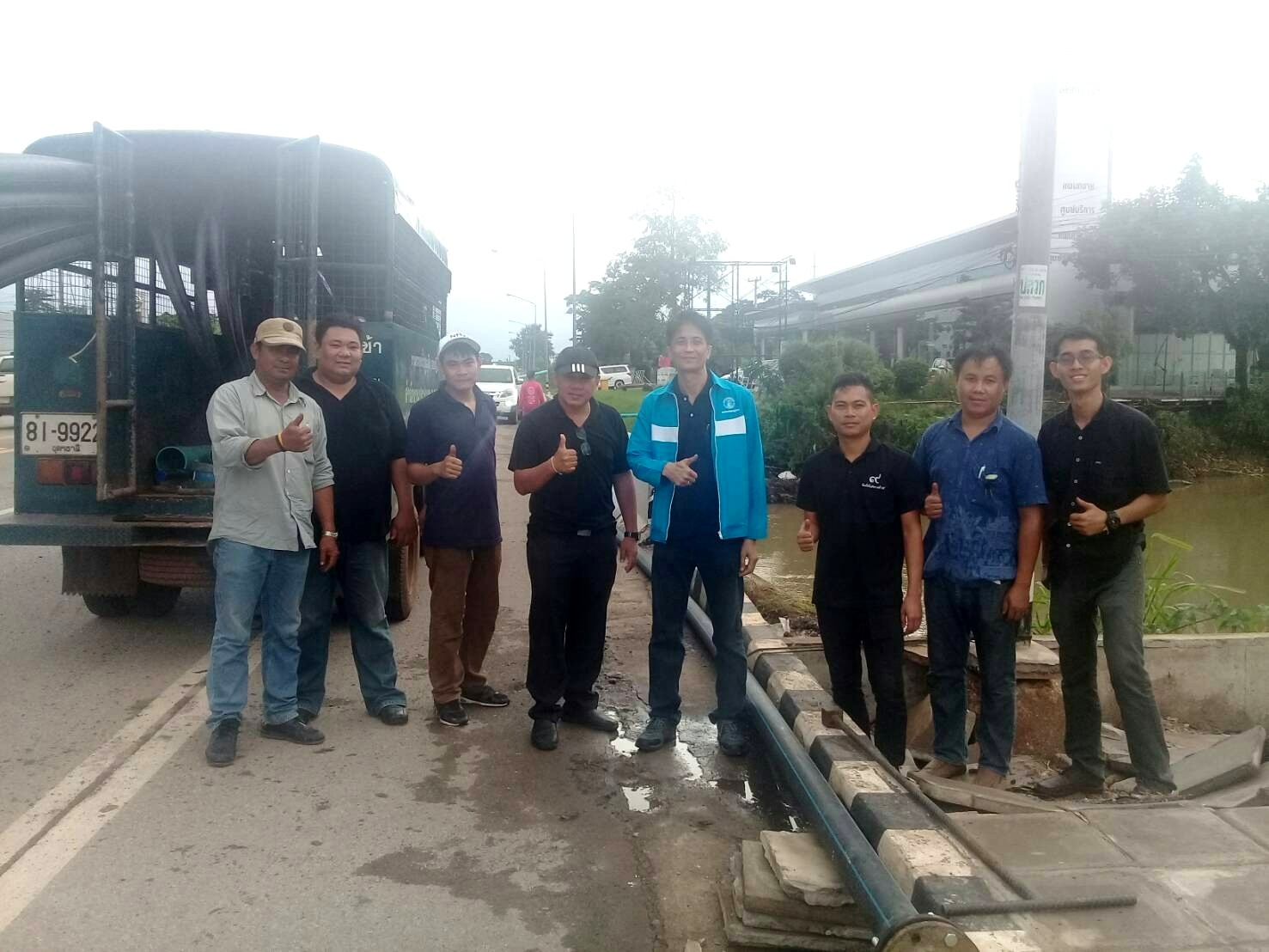 กองระบบจำหน่าย กปภ.ข.๗ ลงพื้นที่สำรวจและแก้ไขปัญหาระบบประปาที่ได้รับผลกระทบจากสถานการณ์อุทกภัยในพื้นที่ จ.สกลนคร