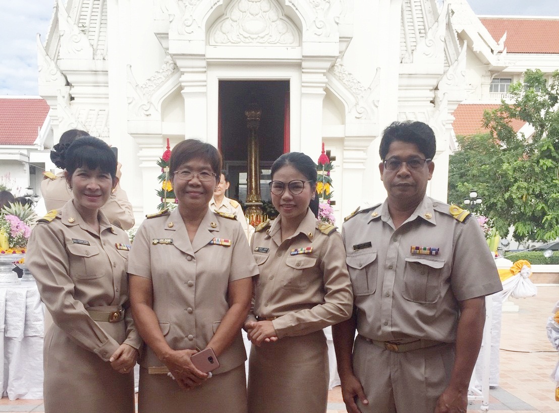 กปภ.สาขาปทุมธานีเข้าร่วมงาน "พิธีบวงสรวงสักการะเสาหลักเมืองจังหวัดปทุมธานี ประจำปี 2560