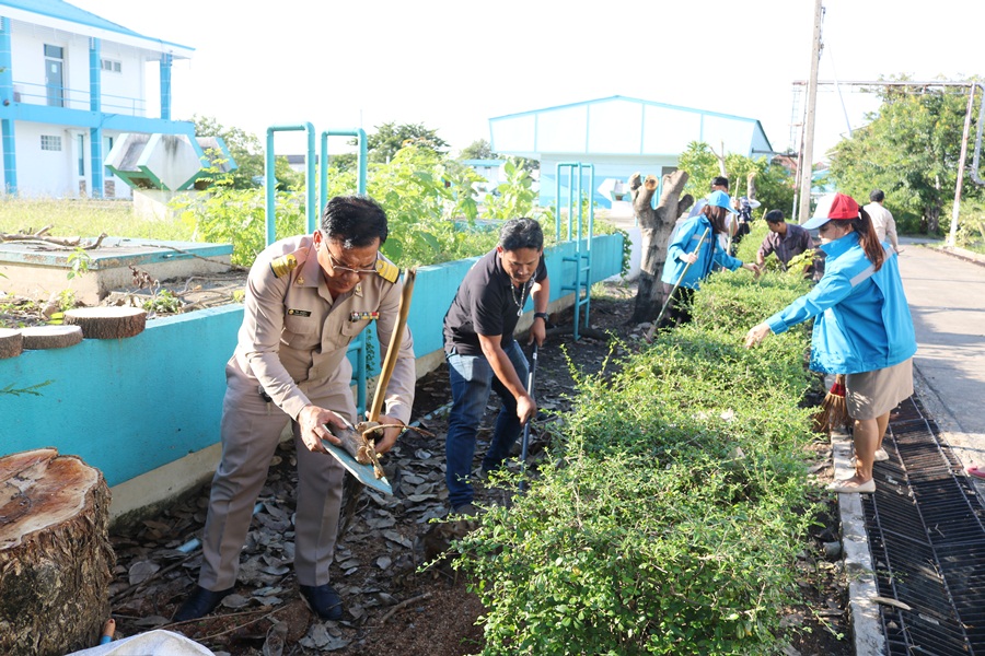 กปภ.สาขาปทุมธานี จัดกิจกรรม Big Cleaning Day บริเวณรอบสำนักงาน