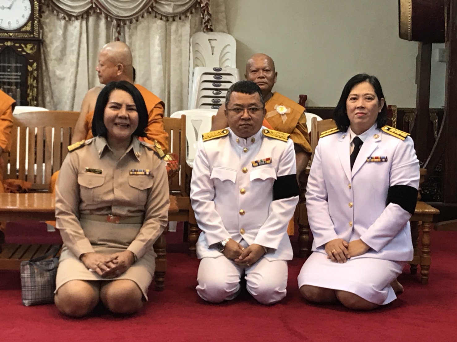 กปภ.สาขาสมุทรสงคราม เข้าร่วมพิธีอุปสมบท ตามโครงการบรรพชาอุปสมบทหมู่เพื่อถวายเป็นพระราชกุศล พระบาทสมเด็จพระปรมินทรมหาภูมิพลอดุลยเดช บรมนาถบพิตร