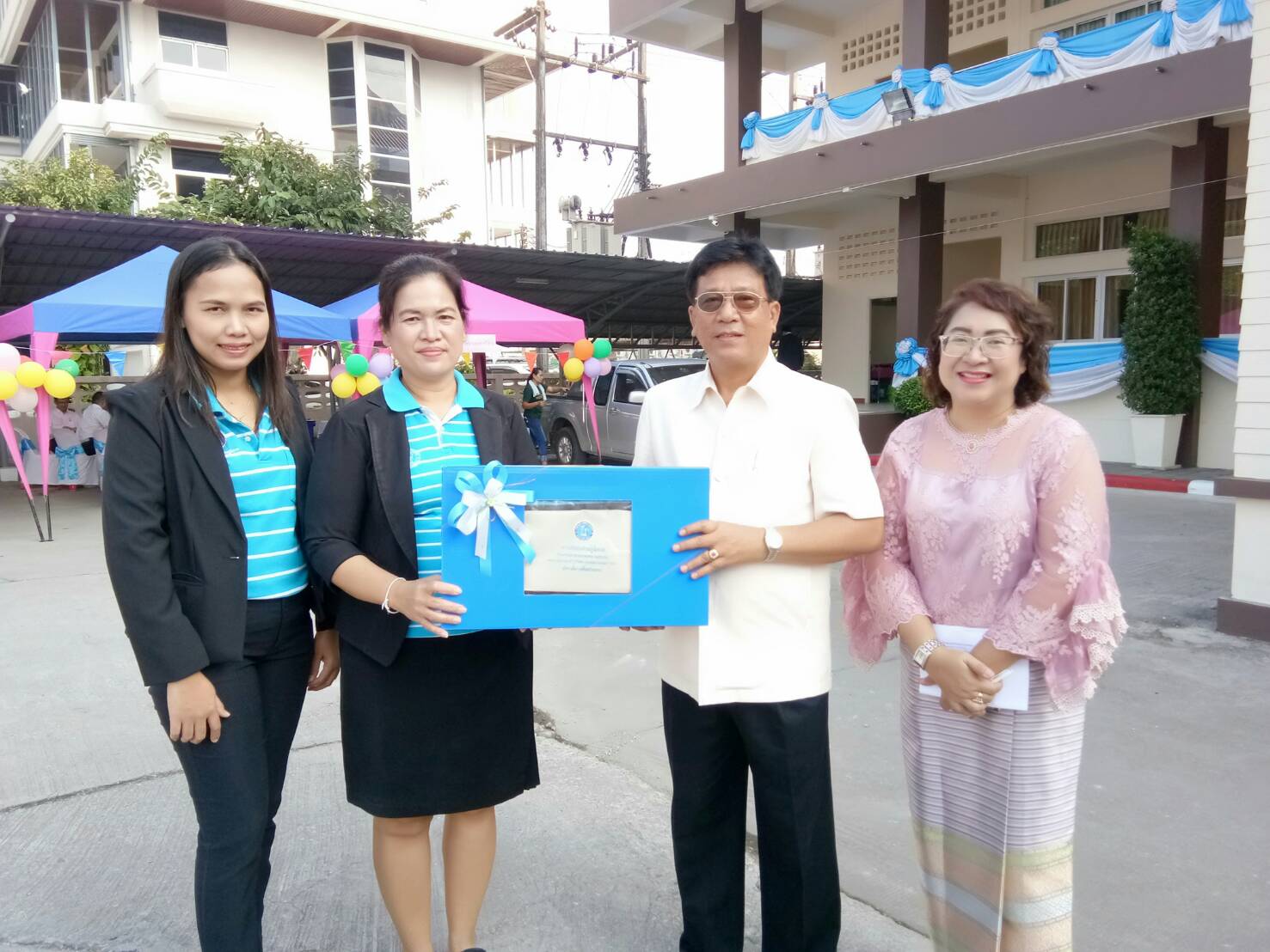 กปภ.สาขากำแพงเพชร ร่วมทำบุญอาคารและพิธีเปิดป้ายสำนักงานเขตพื้นที่การศึกษามัธยมศึกษา เขต 41