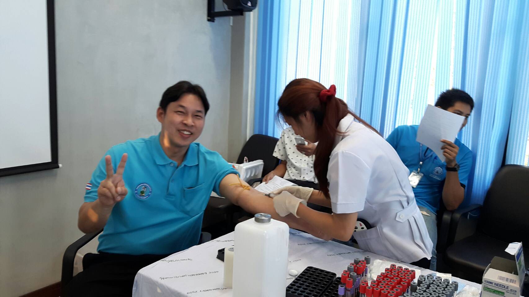 กปภ.สาขากำแพงเพชร จัดกิจกรรมตรวจสุขภาพประจำปีงบประมาณ 2561
