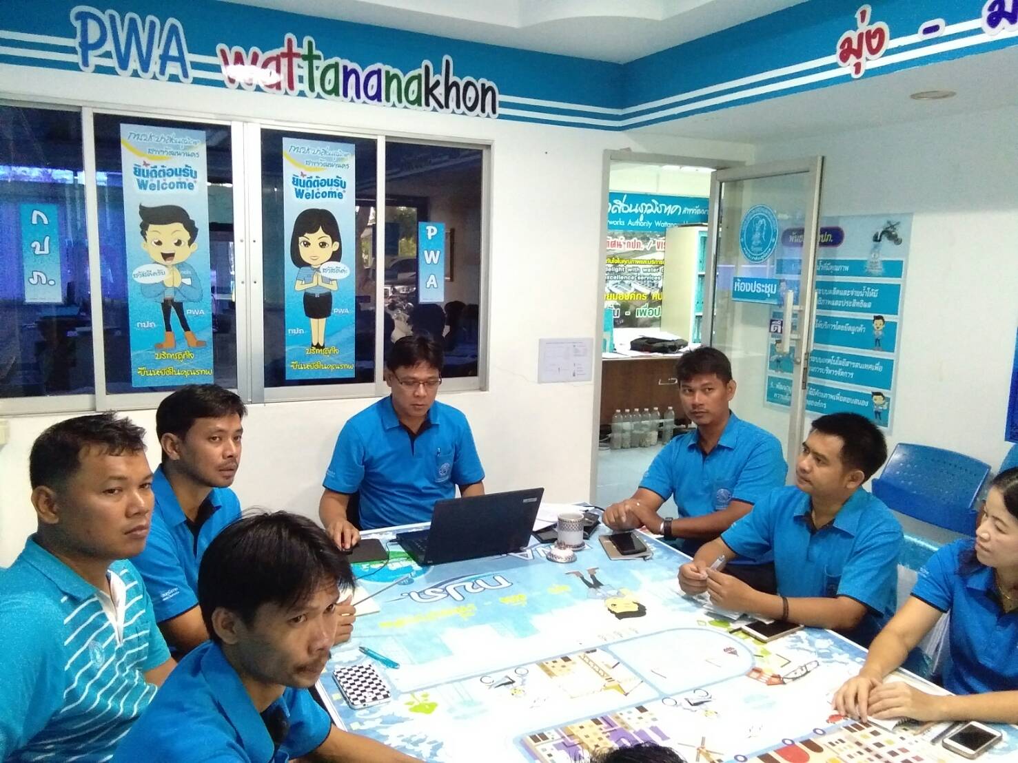 กปภ.สาขาวัฒนานคร จัดกิจกรรมสนทนายามเช้า (Morning talk) ครั้งที่ 8/2561